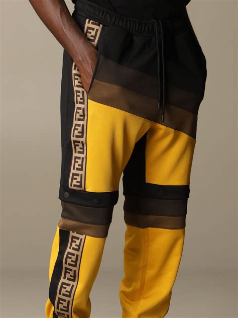 fendi men's jogging pants|fendi nylon jogging pants.